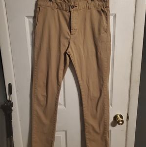 Mens 32/32 skinny bullhead tan pants